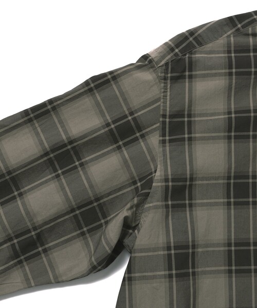 【セール】Re Firsthand design by IDEAS/リ ファーストハンド デザイン バイ イデアス REFH 草木染 レギュラーカラー タータンチェックシャツ（シャツ/ブラウス）｜Firsthand（ファーストハンド）