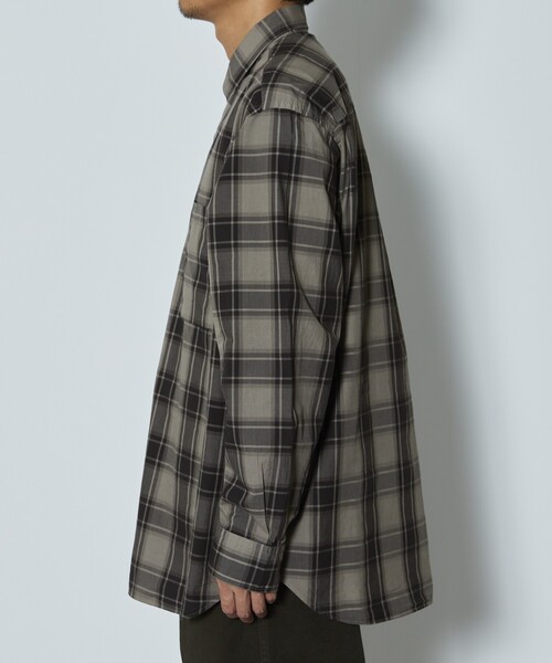 Firsthand（ファーストハンド）の「Re Firsthand design by IDEAS/リ ファーストハンド デザイン バイ イデアス REFH 草木染 レギュラーカラー タータンチェックシャツ（シャツ/ブラウス・メンズ・オリーブ/ブラウン・SMALL/MEDIUM/LARGE）」の16枚目の写真