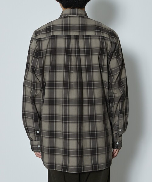 Firsthand（ファーストハンド）の「Re Firsthand design by IDEAS/リ ファーストハンド デザイン バイ イデアス REFH 草木染 レギュラーカラー タータンチェックシャツ（シャツ/ブラウス・メンズ・オリーブ/ブラウン・SMALL/MEDIUM/LARGE）」の15枚目の写真