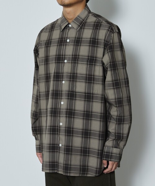 Firsthand（ファーストハンド）の「Re Firsthand design by IDEAS/リ ファーストハンド デザイン バイ イデアス REFH 草木染 レギュラーカラー タータンチェックシャツ（シャツ/ブラウス・メンズ・オリーブ/ブラウン・SMALL/MEDIUM/LARGE）」の14枚目の写真