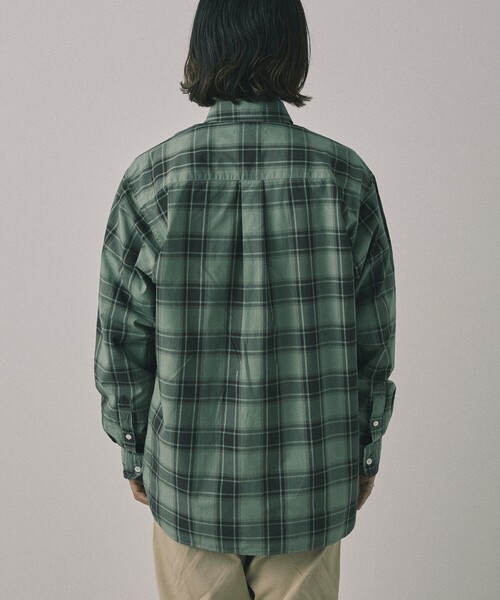 【セール】Re Firsthand design by IDEAS/リ ファーストハンド デザイン バイ イデアス REFH 草木染 レギュラーカラー タータンチェックシャツ（シャツ/ブラウス）｜Firsthand（ファーストハンド）