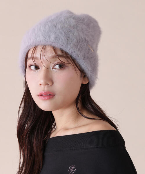 JILL by JILL STUART(ジルバイジルスチュアート)の「◇シャギーリブワッチ(ニットキャップ/ビーニー・レディース・グレー/ブラック・FREE)」の6枚目の写真
