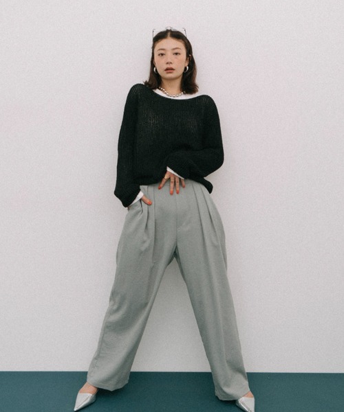 パンツ Anne Chefpants レイヤードラップパンツ（その他パンツ）｜HANNE（アン）の