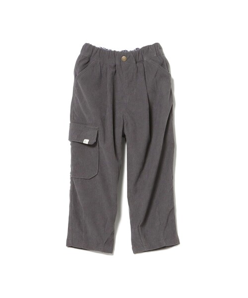 BEAMS mini（ビームスミニ）の「カーゴポケット コーデュロイパンツ 2024FW（90～150cm）（カーゴパンツ・キッズ・レッド系その他7/チャコールグレー・90/100/110/120/130/140/150）」の2枚目の写真