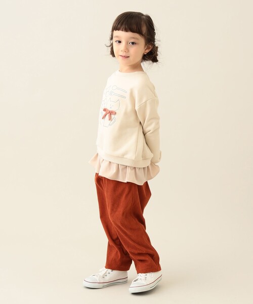 BEAMS mini（ビームスミニ）の「カーゴポケット コーデュロイパンツ 2024FW（90～150cm）（カーゴパンツ・キッズ・レッド系その他7/チャコールグレー・90/100/110/120/130/140/150）」の5枚目の写真