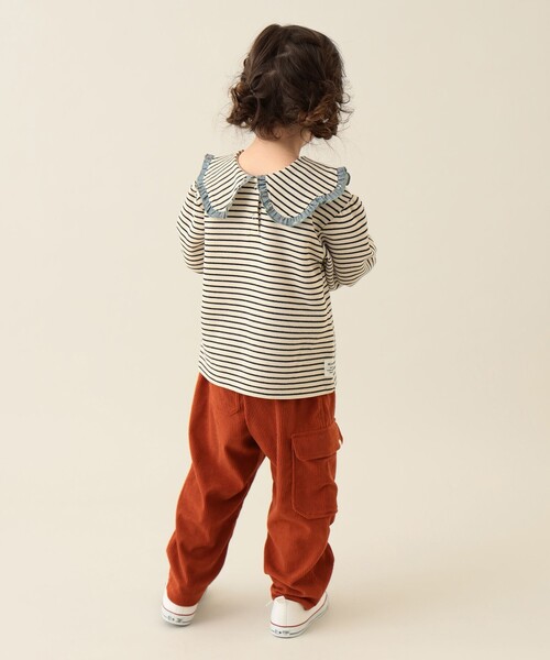 BEAMS mini（ビームスミニ）の「カーゴポケット コーデュロイパンツ 2024FW（90～150cm）（カーゴパンツ・キッズ・レッド系その他7/チャコールグレー・90/100/110/120/130/140/150）」の8枚目の写真
