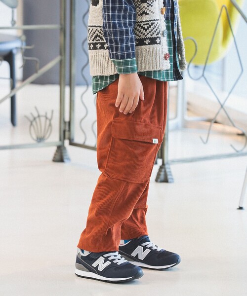 BEAMS mini（ビームスミニ）の「カーゴポケット コーデュロイパンツ 2024FW（90～150cm）（カーゴパンツ・キッズ・レッド系その他7/チャコールグレー・90/100/110/120/130/140/150）」の10枚目の写真
