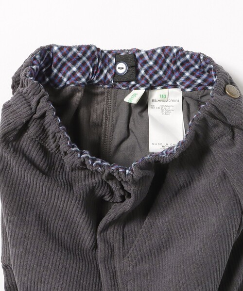 BEAMS mini（ビームスミニ）の「カーゴポケット コーデュロイパンツ 2024FW（90～150cm）（カーゴパンツ・キッズ・レッド系その他7/チャコールグレー・90/100/110/120/130/140/150）」の14枚目の写真