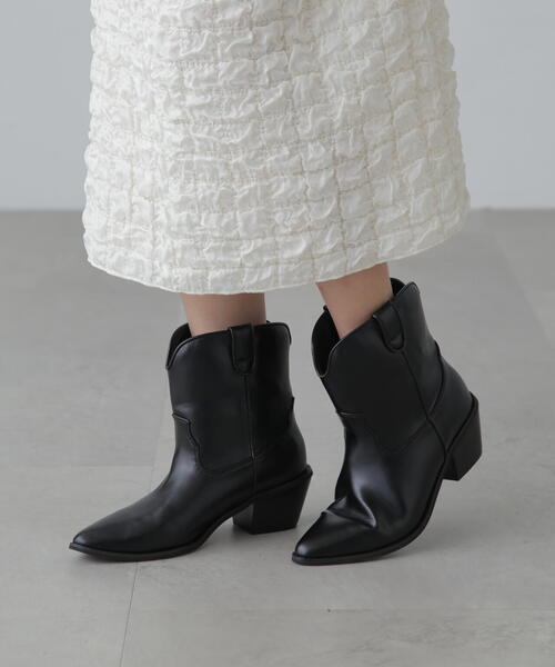 FREE'S MART(フリーズマート)の「◆ウエスタンブーツ(ブーツ・レディース・ブラック・LARGE/MEDIUM)」の2枚目の写真