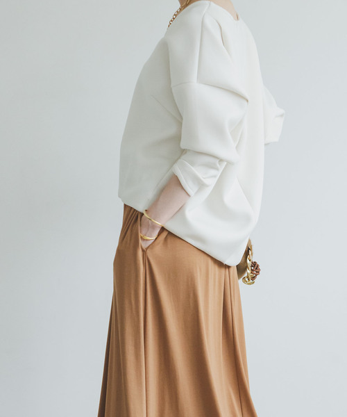 Noble（ノーブル）の「《WEB限定追加》【&】マキシ丈スカート（スカート・レディース・チャコールグレー/キャメル・FREE）」の15枚目の写真