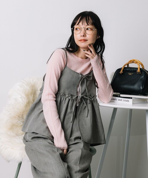 pocha ８０枚セット　グレー系 FREAK'S STORE（フリークスストア）の「ウーリータッチ ビスチェパンツ