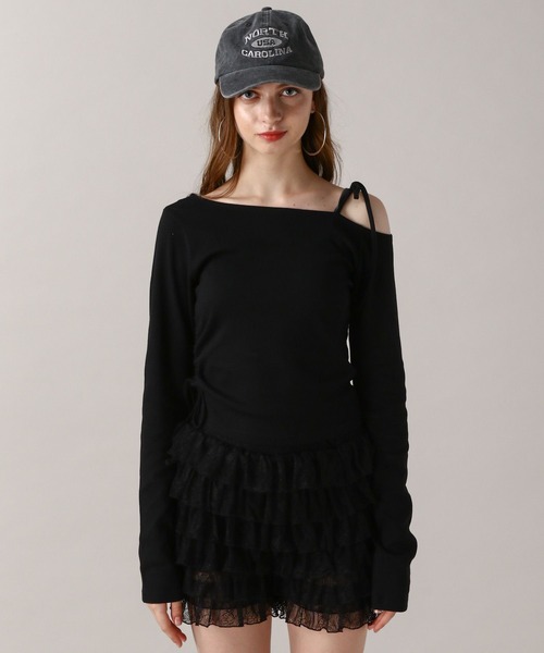 FOREVER 21(フォーエバー トゥエンティーワン)の「【2024FW】コンパクトトップス(Tシャツ/カットソー・レディース・ベージュ/ブラック/グレー・MEDIUM/SMALL)」の15枚目の写真