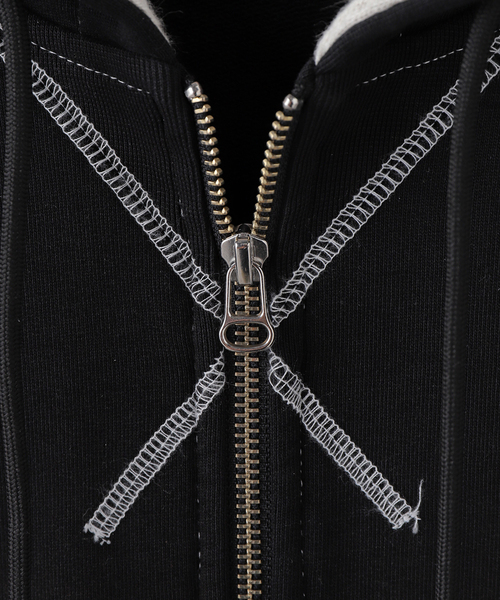 FAF フェイクアスフラワーズ　Aged Zip Up Hoodie FAF (FAKE AS FLOWERS) / フェイク アス フラワーズ】AGED ZIP UP