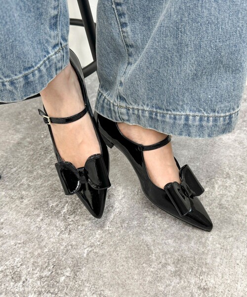 fredy emue（フレディエミュ）の「【JETEE/ ジュテ】リボンクリップメリージェーン（パンプス・レディース・シルバー/ブラック・24.5/23.5）」の14枚目の写真