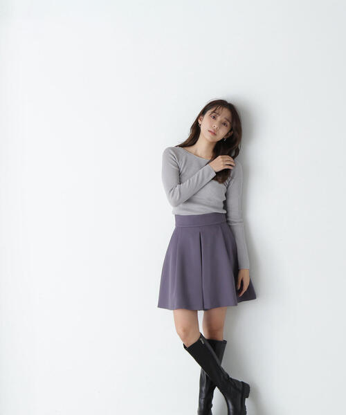 NATURAL BEAUTY BASIC（ナチュラルビューティーベーシック）の「◇ツイルフレアショートパンツ（その他パンツ・レディース・ベージュ/グレー/ブラック・MEDIUM/SMALL）」の17枚目の写真