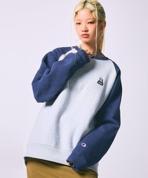 X-girl | X-girl x Champion REVERSE WEAVE R RAGLAN SWEAT TOP(スウェット)