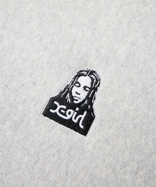 X-girl（エックスガール）の「X-girl x Champion REVERSE WEAVE R RAGLAN SWEAT TOP（スウェット・レディース・ブラック/アッシュ・S/M）」の13枚目の写真