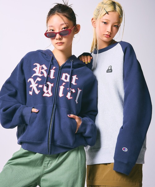 X-girl（エックスガール）の「X-girl x Champion REVERSE WEAVE R
