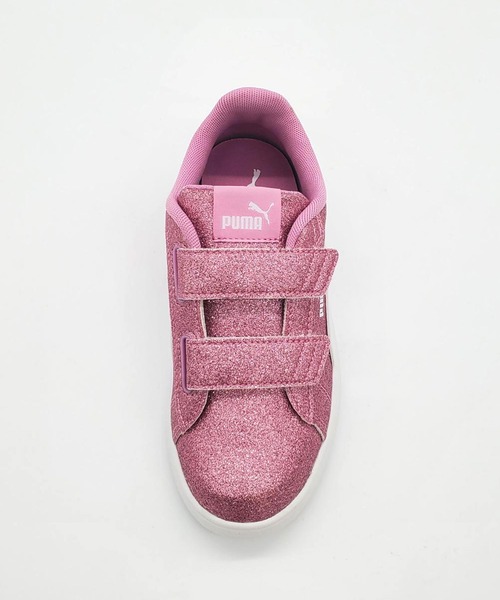 PUMA（プーマ）の「PUMA/プーマ キッズ スニーカー キラキラ スマッシュ 3.0 グリッツグラム V PS 394686（スニーカー・キッズ・グレー系その他/ピンク系その他・18.0cm/19.0cm/20.0cm/21.0cm/17.0cm）」の9枚目の写真