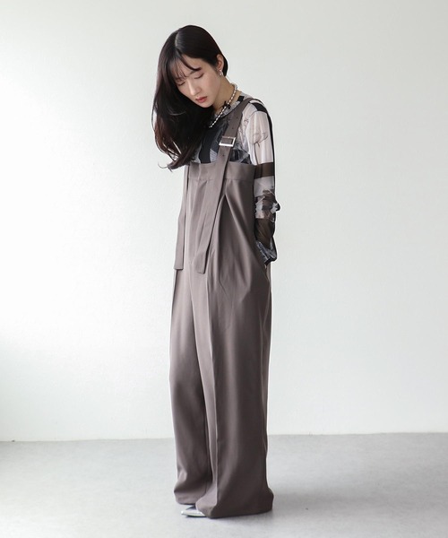 セール】WIDE ALL IN ONE（サロペット/オーバーオール）｜Three Four