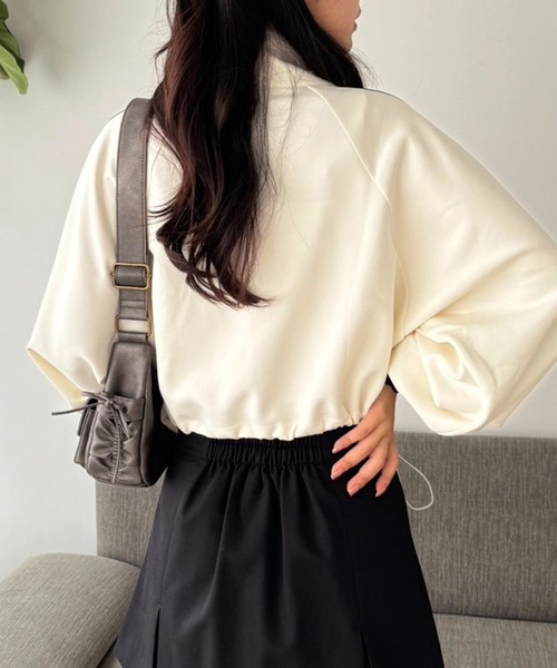 one after another NICE CLAUP（ワンアフターアナザーナイスクラップ）の「【ZOZO限定商品】サイドライントラックジャケット（ジャージ・レディース・ピンク/ネイビー/アイボリー/ブラック・FREE）」の10枚目の写真