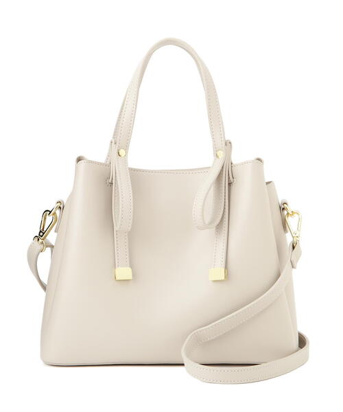 EDIT COLOGNE（エディットコロン）の「リボントートバッグ（ショルダーバッグ・レディース・ブラック/ベージュ/パープル・ﾌﾘ-）」の5枚目の写真