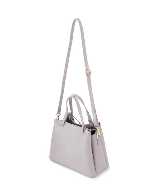 EDIT COLOGNE（エディットコロン）の「リボントートバッグ（ショルダーバッグ・レディース・ブラック/ベージュ/パープル・ﾌﾘ-）」の7枚目の写真