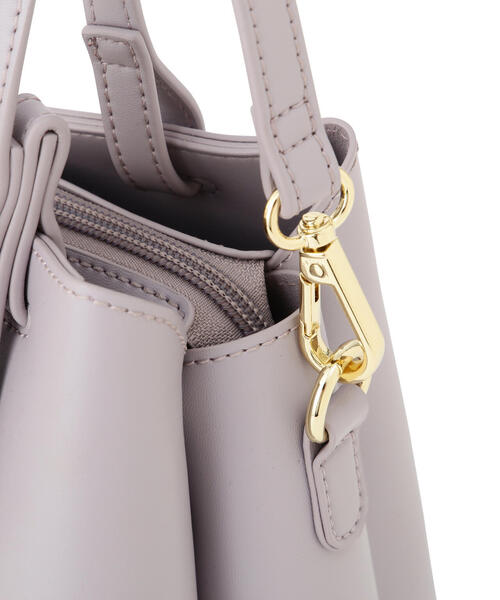 EDIT COLOGNE（エディットコロン）の「リボントートバッグ（ショルダーバッグ・レディース・ブラック/ベージュ/パープル・ﾌﾘ-）」の10枚目の写真