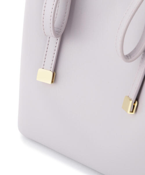 EDIT COLOGNE（エディットコロン）の「リボントートバッグ（ショルダーバッグ・レディース・ブラック/ベージュ/パープル・ﾌﾘ-）」の13枚目の写真