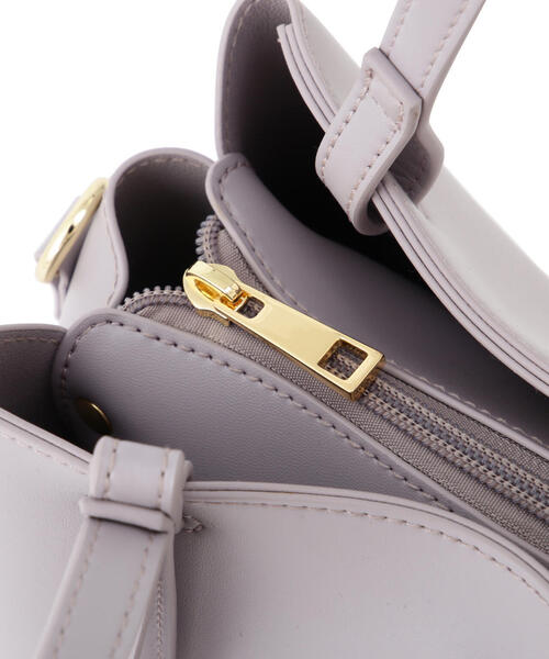 EDIT COLOGNE（エディットコロン）の「リボントートバッグ（ショルダーバッグ・レディース・ブラック/ベージュ/パープル・ﾌﾘ-）」の16枚目の写真