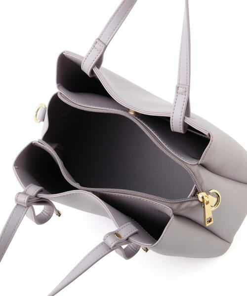 EDIT COLOGNE（エディットコロン）の「リボントートバッグ（ショルダーバッグ・レディース・ブラック/ベージュ/パープル・ﾌﾘ-）」の18枚目の写真