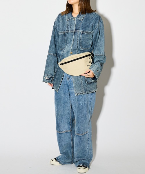 MEI(メイ)の「【 MEI / メイ 】 ミニ ボディバッグ ナイロン ウエストポーチ ショルダー STD MOON SHOULDER(ショルダーバッグ・レディース・ブラウン/オリーブドラブ/ベージュ/ネイビー/ワイン/サックスブルー/ブラック/オフホワイト/ダークグリーン/グレー・FREE)」の18枚目の写真
