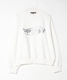 WEGO/メタリックロゴプリントプルオーバー
