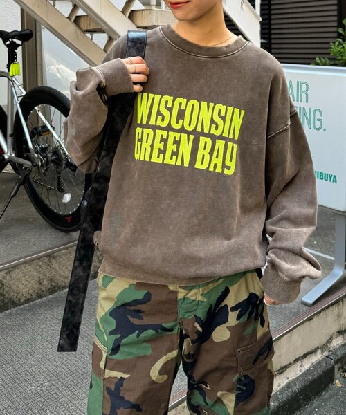 【セール】【UNISEX】アシッドウォッシュ加工スウェット（スウェット）｜CIAOPANIC TYPY（チャオパニックティピー）