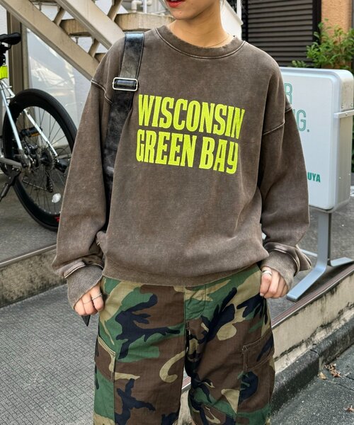 【セール】【UNISEX】アシッドウォッシュ加工スウェット（スウェット）｜CIAOPANIC TYPY（チャオパニックティピー）