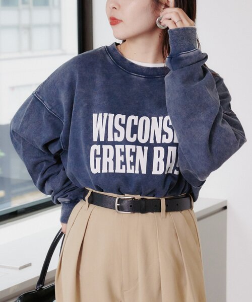 【セール】【UNISEX】アシッドウォッシュ加工スウェット（スウェット）｜CIAOPANIC TYPY（チャオパニックティピー）