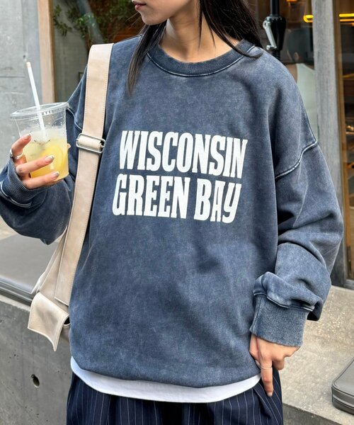 【セール】【UNISEX】アシッドウォッシュ加工スウェット（スウェット）｜CIAOPANIC TYPY（チャオパニックティピー）