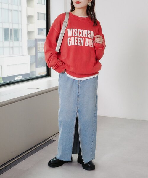 【セール】【UNISEX】アシッドウォッシュ加工スウェット（スウェット）｜CIAOPANIC TYPY（チャオパニックティピー）