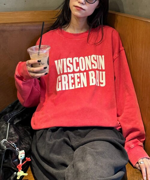 【セール】【UNISEX】アシッドウォッシュ加工スウェット（スウェット）｜CIAOPANIC TYPY（チャオパニックティピー）