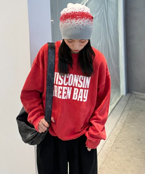 【セール】【UNISEX】アシッドウォッシュ加工スウェット（スウェット）｜CIAOPANIC TYPY（チャオパニックティピー）
