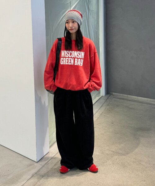 【セール】【UNISEX】アシッドウォッシュ加工スウェット（スウェット）｜CIAOPANIC TYPY（チャオパニックティピー）