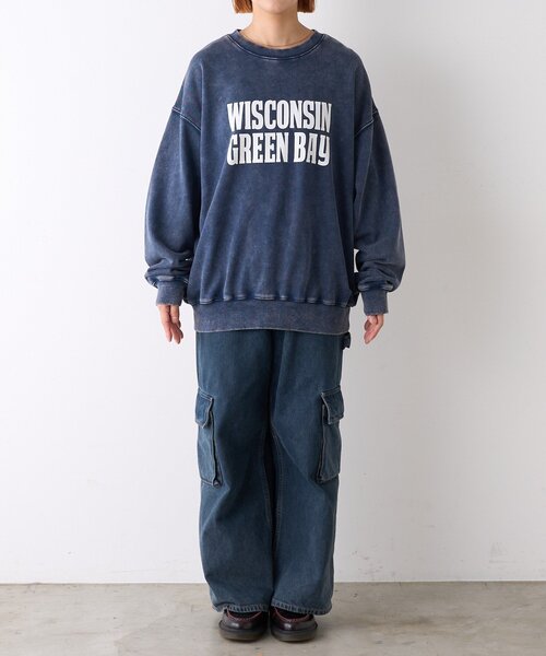 【セール】【UNISEX】アシッドウォッシュ加工スウェット（スウェット）｜CIAOPANIC TYPY（チャオパニックティピー）