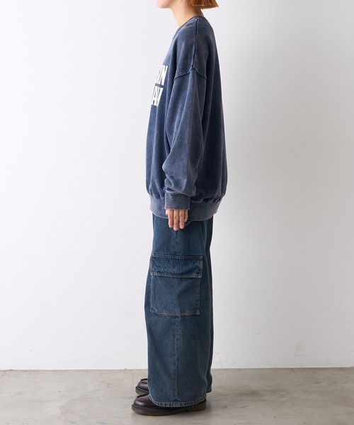 【セール】【UNISEX】アシッドウォッシュ加工スウェット（スウェット）｜CIAOPANIC TYPY（チャオパニックティピー）