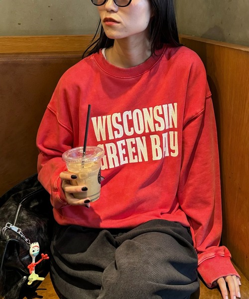 【セール】【UNISEX】アシッドウォッシュ加工スウェット（スウェット）｜CIAOPANIC TYPY（チャオパニックティピー）