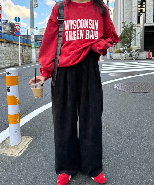 【セール】【UNISEX】アシッドウォッシュ加工スウェット（スウェット）｜CIAOPANIC TYPY（チャオパニックティピー）