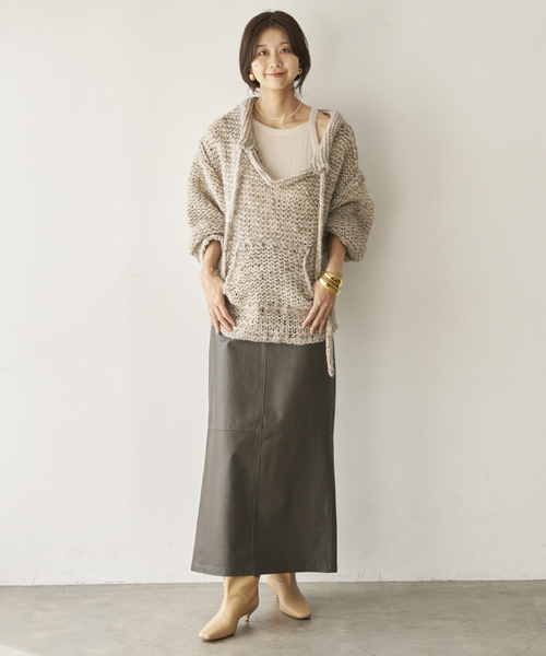 セール】ENRICA/エンリカ DRAWSTRING プルオーバー（ニット