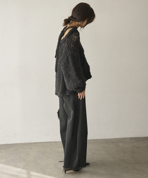 セール】ENRICA/エンリカ DRAWSTRING プルオーバー（ニット