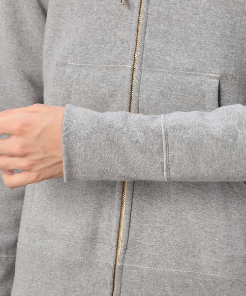 green label relaxing（グリーンレーベルリラクシング）の「STD GLR ツリウラケ ZIP PKA（パーカー・メンズ・グレー/ネイビー・MEDIUM/LARGE/X-LARGE/SMALL）」の8枚目の写真