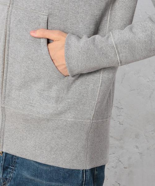 green label relaxing（グリーンレーベルリラクシング）の「STD GLR ツリウラケ ZIP PKA（パーカー・メンズ・グレー/ネイビー・MEDIUM/LARGE/X-LARGE/SMALL）」の9枚目の写真