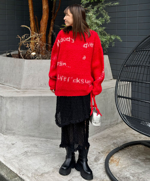 CIAOPANIC（チャオパニック）の「ストレッチレースミドルスカート（スカート・レディース・ホワイト/ブラック/ブラウン/ブルー・ONE SIZE）」の17枚目の写真